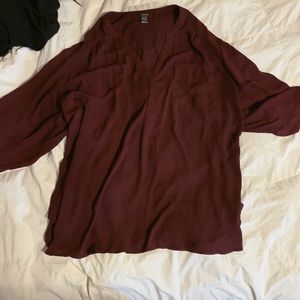 Torrid Maroon Blouse